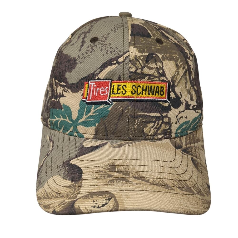 Tires Les Schwab Snapback Hat Multicolor One Size Adjustable Camouflage GO USA